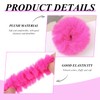 Pack of 4 plush hair rings, cute hair rings, elastic