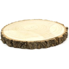 Log Slice Cakestand 29-33cm | Wooden Rustic Slab | Wedding Birthday Display Board | Serving Platter Table Centerpiece