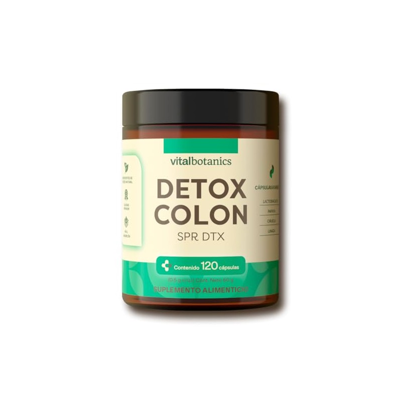 Spr Dtx Ciruela Linaza Papaya Lactobacillus Acidophilus 120 Cápsulas 500mg