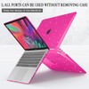 CISSOOK Rose Pink Glitter Case for MacBook Air 13 Inch