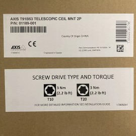 Axis NEW AXIS T91B53 Telescopic Ceiling Mount 01189-001