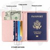 2 Pack Passport Holder Travel Cover Case, T Tersely Leather