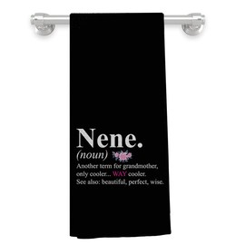 Knibeo Grandma Kitchen Hand Towels - Grandma Gifts, Nene Gifts, Grandma Kitchen Dish Towels, Tea Towels for Kitchen Decorative, Nene Denifition Hand Towel 16x24