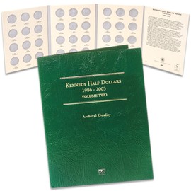 Littleton Coin Company 1986-2003 Kennedy Half Dollar Folder, Volume 2
