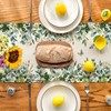 Artoid Mode Eucalyptus Leaves Spring Table Runner, Seasonal Summer Kitchen