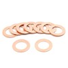 sourcing map Washers 10 Pieces Rings Flat Sealing Rings 15