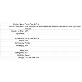 Chef Rubber Pectin Pate de Fruit 1.1 Pound