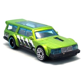 Hot Wheels - Volvo 240 Drift Wagon - HW Slammed 4/5 - HKJ07 - Short Card - Yokohama - Metallic Green - Mattel 2023