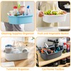 Goderewild Multi-Purpose Plastic Cleaning Caddy with Handle, Shower Caddy Organizer/Storage
