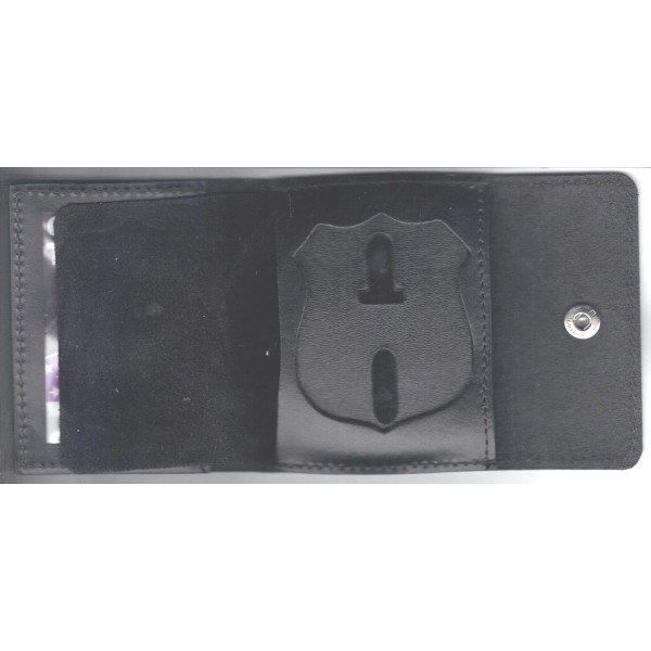 Maryland Penitentiary Officer's Recessed Badge Cut-Out Small Snap Wallet