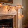 Outdoor Decorative String Lights, Beaded Copper Wire Teardrop Lantern String