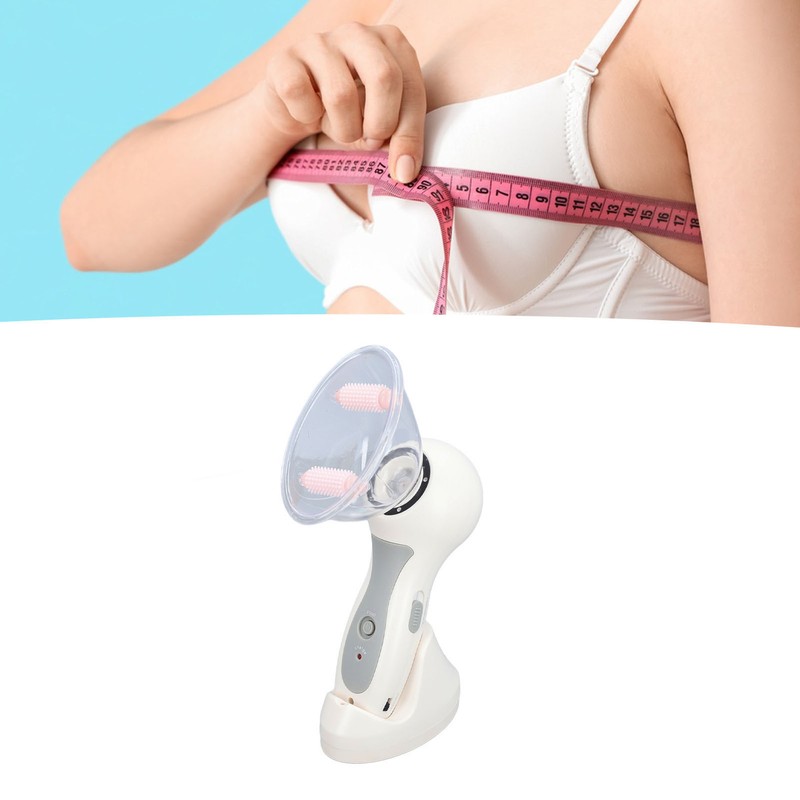 Handheld Chest Vacuum Massager Promote Vibration Improve Elasticity Electric Chest