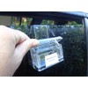 SourceOne Outdoor business card holder with Window hook (clear)