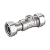 hep® 15mm Service Valve Straight 1/2" Inc. Washer Chrome Isolation