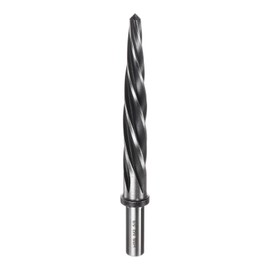 sourcing map Taper Chucking Reamer 5/8" M2 High Speed Steel Spiral Flutes Bridge Reamer Bit with 1/2" Shank for Metal Alloy Aluminum Wood Plastic Hole Reaming