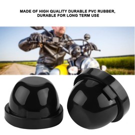 Headlight Cover Caps 75mm Rubber Car Headlight Seal Dustproof Cover (Pack of 2)