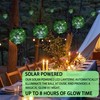 Naboher Solar Hanging Lantern Outdoor Garden Lights, Round Glass and
