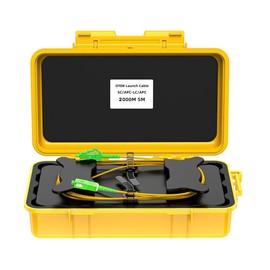 Aswalling Fiber Optic OTDR Launch Cable Box Fiber Rings Dead Spot Eliminator SC/-LC/