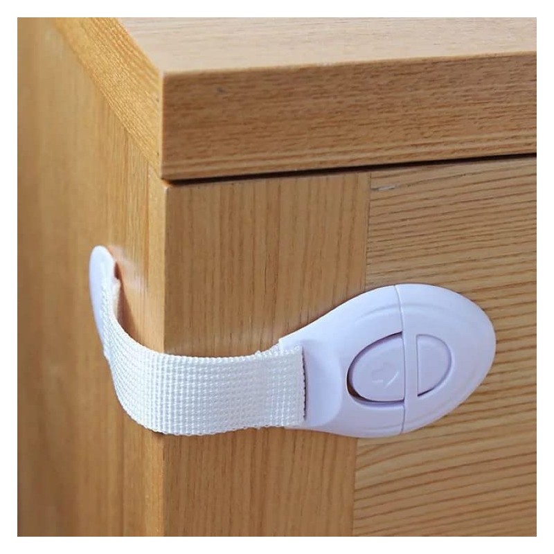 10 x Child Safety Drawer Lock Cupboard Lock Baby Strap