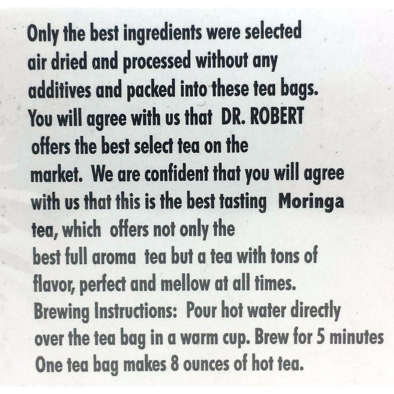 Dr. Robert Moringa Tea (2 Pack)