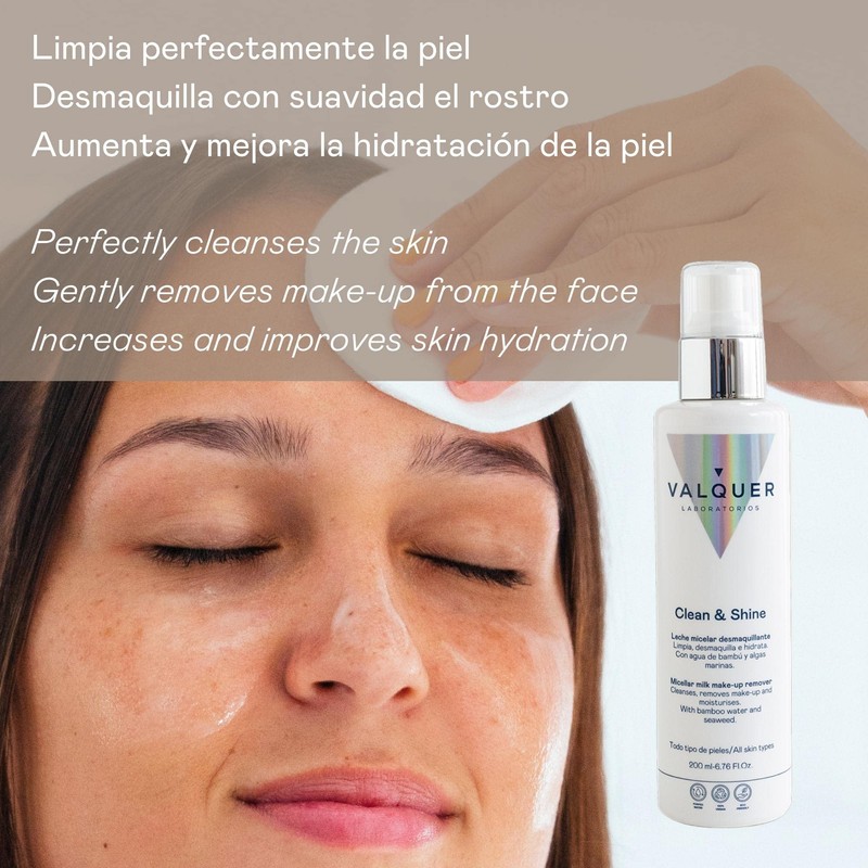 Laboratoires Valquer Micellar Cleansing Milk for the Face with Bamboo