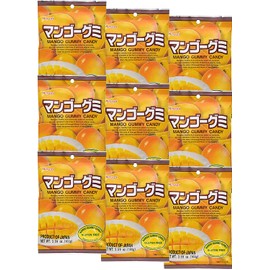 Kasugai Mango Gummy Candy 3.59oz (9 Pack)