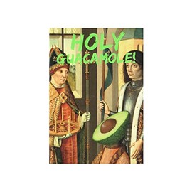 Santoro Masterpieces - Holy Guacamole - Graffiti Art Notebook, Edgy Stationery, Historical Art with Humor - Gift For Students, For Colleagues, Creative Professionals, Neon Text Journal, Stocking Stuffer - 244 Lined Pages - A6 / Pocket Size - Soft Cover L