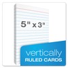 Oxford at-Hand Note Card Case, 3" x 5" Size, Black,