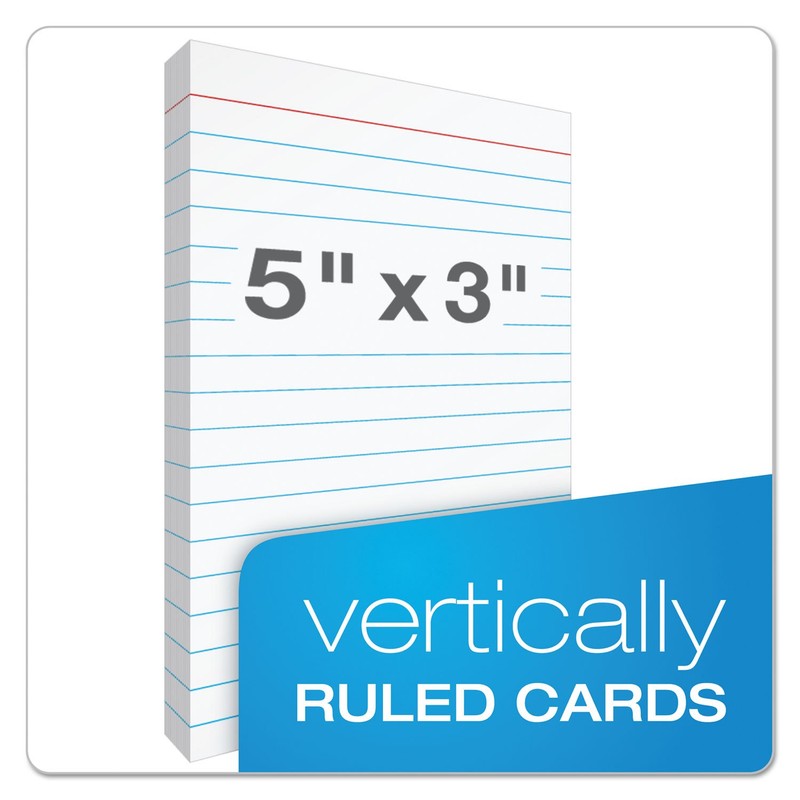 Oxford at-Hand Note Card Case, 3" x 5" Size, Black,