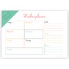 Friendly Fox Weekly Planner Pad School, 1 x DIN A4