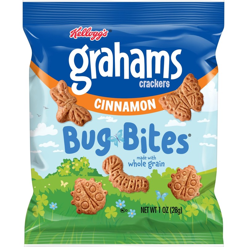 Kellogg's Bug Bites Grahams Crackers, Cinnamon, 1oz (210 Count)