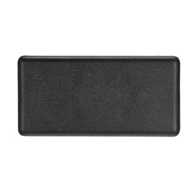 Rebower 10pcs Single Hole Rectangle Aluminum Extrusion End Cap [For Aluminum Handlebar Ends Storage Shelf] - 20x40mm