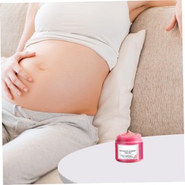 Crema para estrías en el embarazo - Mantequilla para el vientre 100 g con aroma a rosa, 3 unidades de humectante que mejora la apariencia de la piel