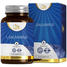 LN Lactobacillus Salivarius | 90 Lactobacillus Salivarius Probiotic Capsules - 5 Billion CFU L Salivarius per Capsule | Non-GMO, Gluten & Allergen Free | Manufactured in The UK