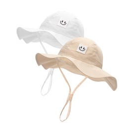 FURTALK Baby Girl Sun Hat Toddler Summer Beach Hats UPF 50+ Wide Brim Bucket Hat