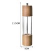Manual Pepper Grinder Multifunctional Efficient Grinding Oak Patchwork Acrylic Pepper