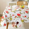 Honellaty Vinyl Spring Summer Tablecloth with Flannel Backing, Waterproof 60"