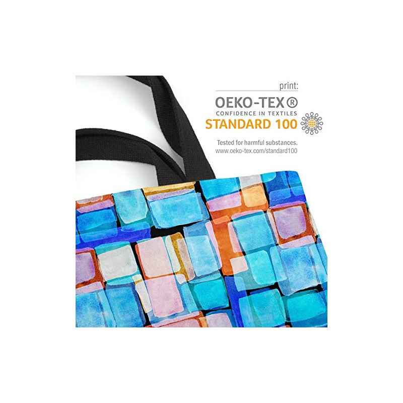 VOID Colourful Squares Shopping Bag 33 x 33 x 14