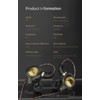 FEDAI Auriculares intraurales X1, con unidad de bobina móvil de