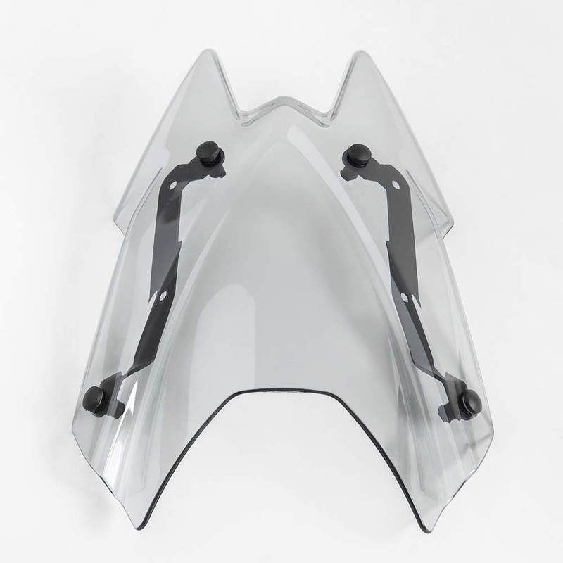 Motorcycle Windshield Deflector with Bracket Double Bubble Windscreen Fit for