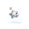 Girls Shiny Glitter Star Hair Clip - Silver
