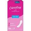 Carefree Panty Liners for Women, Extra Long, Unscented, 100ct -