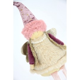 Flair Flower Decorative Angel Edge Stool Necklace Christmas Decoration Angel Decoration Table Decoration Figure Gifts Christmas Decoration Christmas Angel Figures Decorative Statue Sculpture