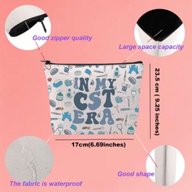 KUIYAI CST Appreciation Cosmetic Bag Best Certified Surgical Technologist Gift Surgical Tech Gift In My CST Era Makeup Bag For Surgery Doctor Nurse (CST Era Mup)