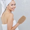 Guantes exfoliantes de yute FOMIYES – Dúo de 2 para