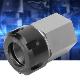 ER32 Collet Block, Hex Collet Block, Chuck Collet Holder Made of Steel for Lathe Engraving Machine und Fast Set-ups on CNC Machines(Hex)