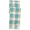 Avoca Merino Scarf, Green Check