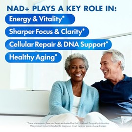 Suplemento NAD+ - Alternativa NMN con NAD liposomal, resveratrol trans, manganeso, apigenina más pterostilbeno para mujeres y hombres, apoyo antienvej