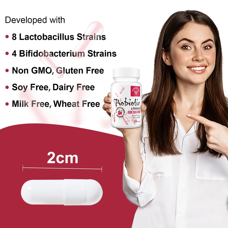 Probiotics for Women 300 Billion CFU, 12 Probiotic Strains with