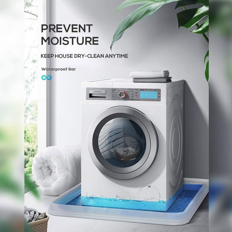 Hi-Na Collapsible Shower Threshold - 5ft Clear Water Dam Keeps